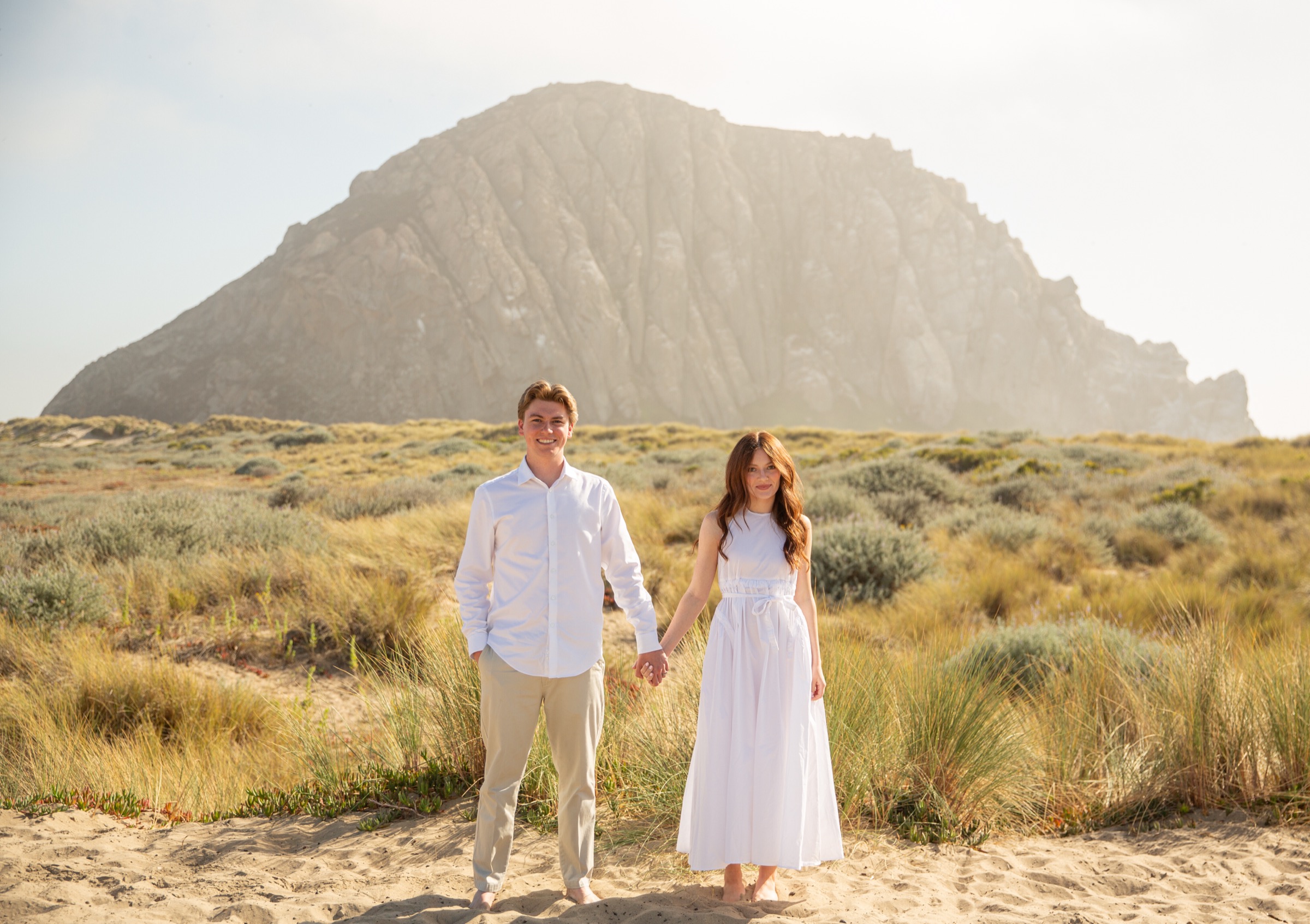Cole and Bridget — Coastal engagement portrait